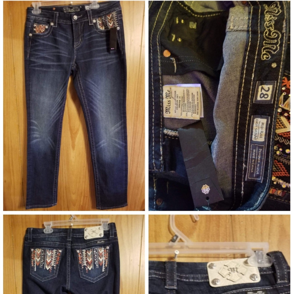 New Women's Miss Me Skinny Jean's Size 28